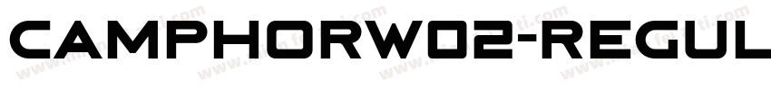 CamphorW02-Regular R字体转换